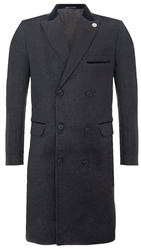 Disponible en 4 colores impresionantes, ajuste a medida (entre ajustado y regular) Hecho de tela de poliéster de tacto de lana suave de primera calidad, largo total 102 cm Chaqueta formal o informal elegante perfecta basada en la clásica era de los Blinders de los años 20 ¡Muchos más estilos y colores disponibles en la tienda!