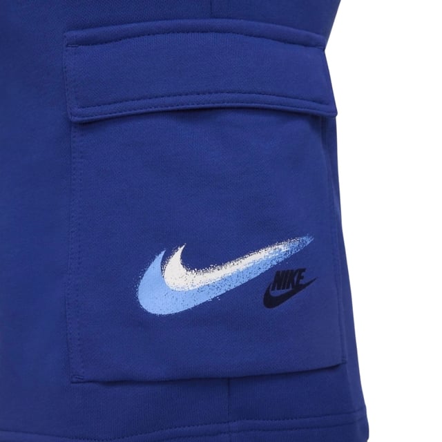 Nike Branded Pockets Blue Shorts