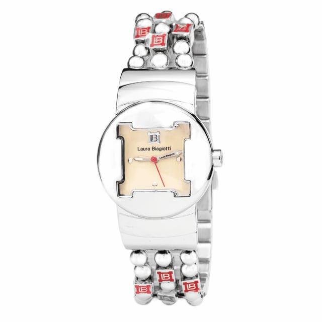 Laura Biagiotti Dameshorloge Kwarts Zilver• Materiaal kastdeksel: Roestvrij staal• Soort glas: Mineraal• Materiaal Band: Roestvrij Staal• Kleur kast: Zilver• Waterdichtheid: 0 m (0 ATM)• Diameter: 28 m