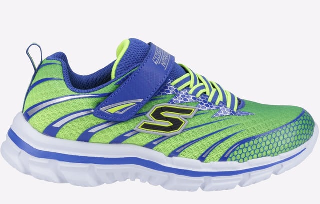 Skechers blue discount and white stripe