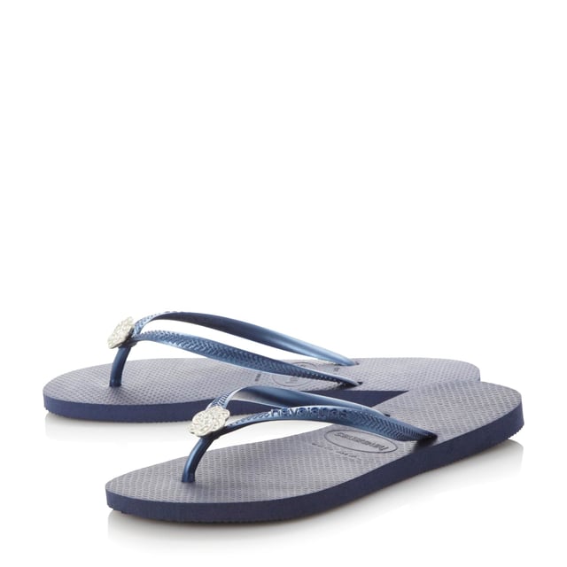Havaianas slim crystal 2025 poem flip flops