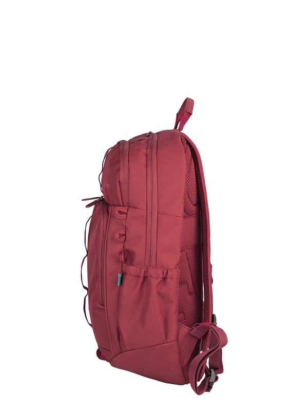 Unisex-Rucksack mit Reißverschluss. zwei offene Innentaschen. Zwei Frontreißverschlüsse und zwei offene Seitenreißverschlüsse. Außentaschen. fehlender Schultergurt.  Griff aus recyceltem Polyethylenterephthalat. ein Innenfach.  externes Material.  Innenraum aus recyceltem Polyethylenterephthalat. Maße: 28,5x45,5x13,5 cm. Modeprodukt