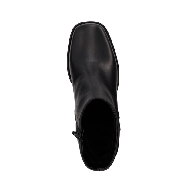 Dune Ladies Pallet - Platform Ankle Boots Evoke 70s styling with our Pallet ankle boots. Crafted from the finest materials, the upper of this square-toed silhouette is detailed with a side zip and enhanced with tonal stitched panels. Set on a flattering platform sole, style Pallet is certain to tick the style boxes throughout the season.