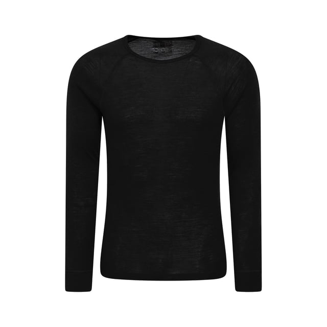80% Merino Wool, 20% Polyester. Design: Plain. Sleeve-Type: Long-Sleeved. Neckline: Round Neck. Fabric Technology: Anti-Odour, Antibacterial, Breathable, Isotherm, Lightweight, Moisture Wicking, Quick Dry.
