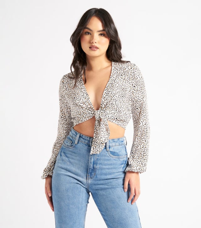 Animal Print is the trend that keeps on giving! Our Animal Tie Front Blouse is the perfect summers top! Team with a pair of our denim shorts and your fave shades.