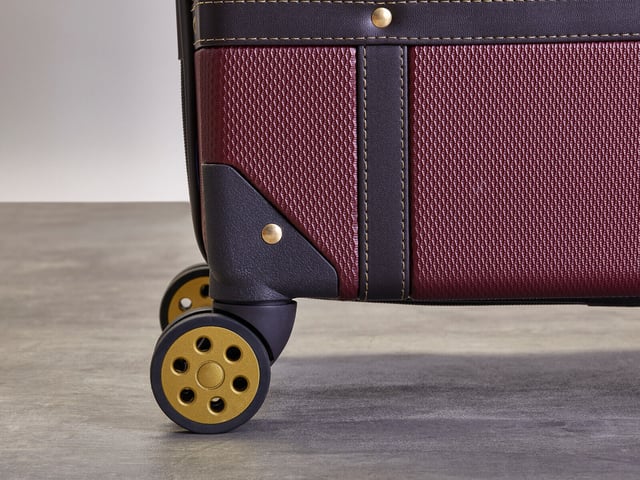 Introducing the Vintage Hard Shell Suitcase - a fusion of classic aesthetics and contemporary functionality, exclusively designed for Modern Explorers. This trunk-inspired masterpiece embodies timeless charm coupled with lightweight construction and robust durability.

Design Features:

A harmonious blend of classic and contemporary design elements.
Effortless gliding with 8 smooth-rolling wheels and a telescopic handle.
Crafted from impact-resistant hard shell ABS material for ultimate protection.
Reinforced corners safeguard against the rigors of baggage handling.
Integrated Travel Sentry-approved TSA combination lock ensures security without compromise.
Experience a luxurious interior with soft-touch lining, a mesh divider section, and a zipped pocket for organized packing. The suitcase also features a convenient zipped inside pocket and elasticated packing straps, ensuring your belongings remain securely in place during your explorations. Elevate your travel experience with the Vintage Hard Shell Suitcase - a symbol of style, durability, and convenience for the Modern Explorer.

Sizes:

Cabin/Small: 55 x 35 x 22cm, 3kg
Medium: 68 x 45 x 26cm, 4kg
Large: 78 x 50 x 29cm, 5kg
Full Available in 3 Sizes | Cabin/Small, Medium, Large.. Important Note: Please select preferred size. Sizes sold individually, not in a set.