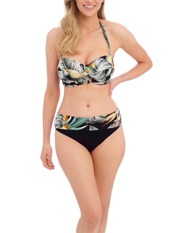 Bamboo Grove Twist Bandeau Bikini Top