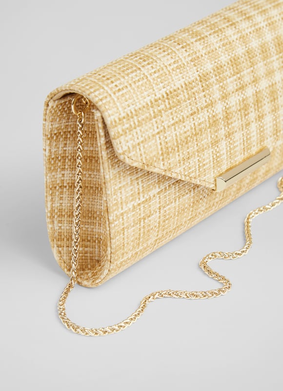Lk bennett gold clutch sale bag