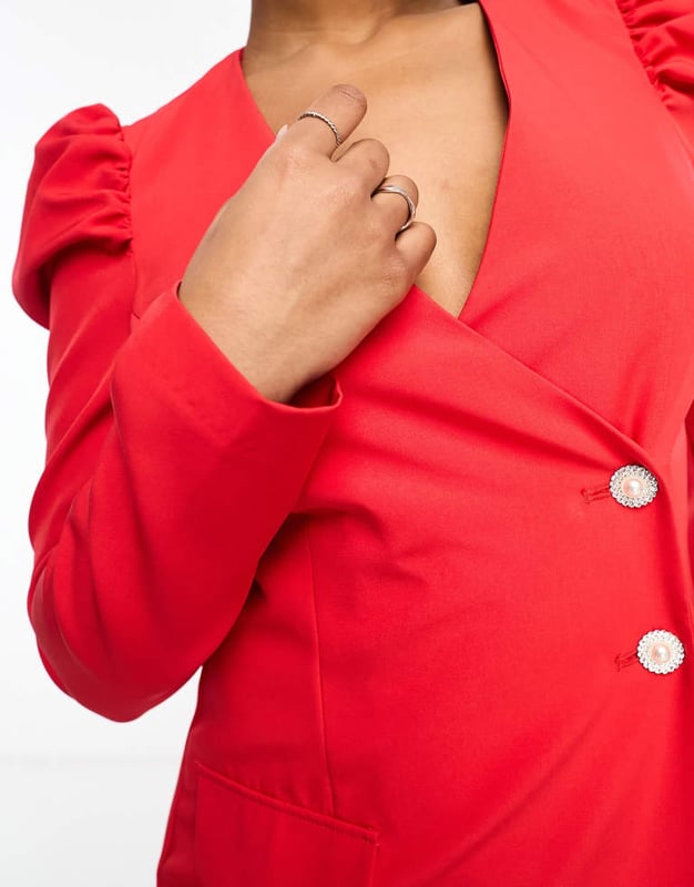 Miss selfridge red blazer sales