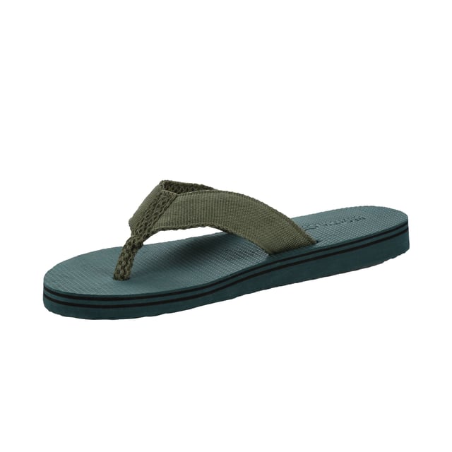 Regatta Mens Rico Flip Flops (Sea Pine/Ivy Moss) 50% Ethylene-vinyl Acetate, 50% Textile/PU. Flip flops with toe post design for easy wear and removal. Air mesh upper for breathability and comfort. Lightweight and cushioned EVA sole unit. Ideal for outdoor use on hot days. Wipe clean.