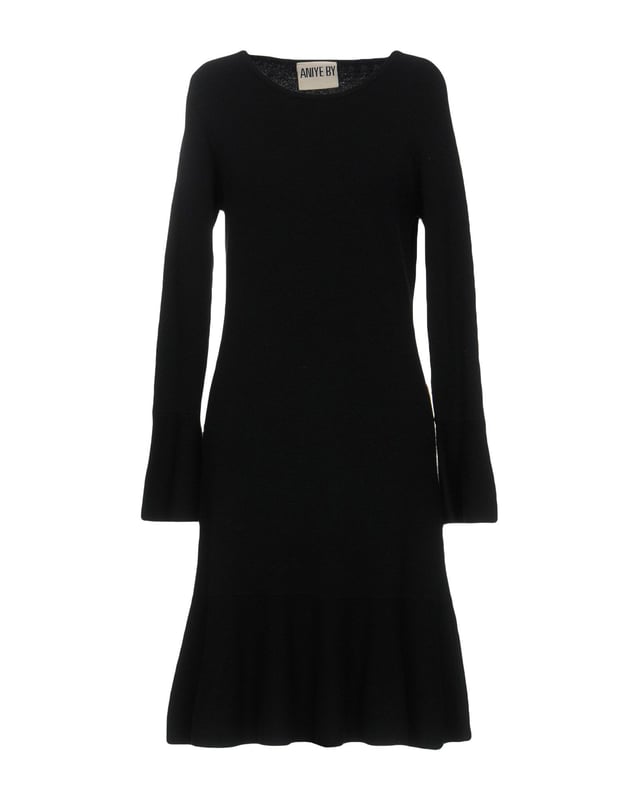 knitted, no appliqu�s, basic solid colour, round collar, long sleeves, no pockets, unlined, no fastening, dress