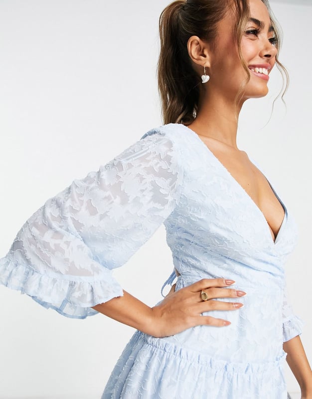 Miss selfridge blue deals lace dress