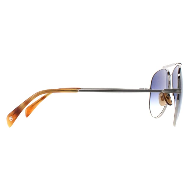 David Beckham Aviator Mens Palladium Silver Blue Gradient DB1004/S  Sunglasses are the perfect blend of fashion and function, offering a stylish design that also provides superior protection for your eyes. The adjustable nose pads and temple tips ensure a comfortable and secure fit, making these sunglasses perfect for any face shape. With a sleek and modern aviator look, these sunglasses are the perfect accessory for any occasion, whether you're going to a fancy event or just running errands on a sunny day.