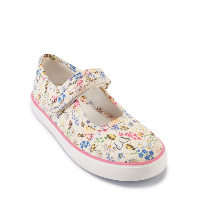 Size 3 girls new arrivals canvas shoes