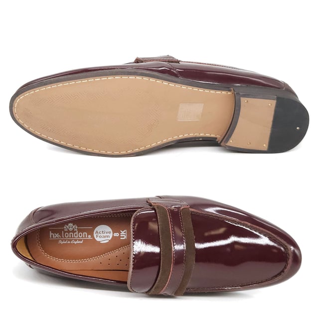 Perfect for pairing with your favourite tailoring, the Croydon Loafers are a formal slip on shoe in a statement patent leather, designed to add sophistication to every event.