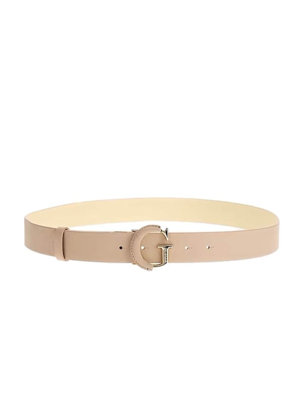 Guess Gürtel mit Aufschrift Damen Rosa Kunstleder. Authentisches Accessoire der Marke Guess - Streetwear/Sportswear-Design von Guess - Guess für Damen, modisch und perfekt für den Alltag - Rosa Guess Gürtel lässt sich hervorragend mit dem Rest Ihrer Garderobe kombinieren - bequeme Kunstledermaterial - klassisch - Aufschrift -