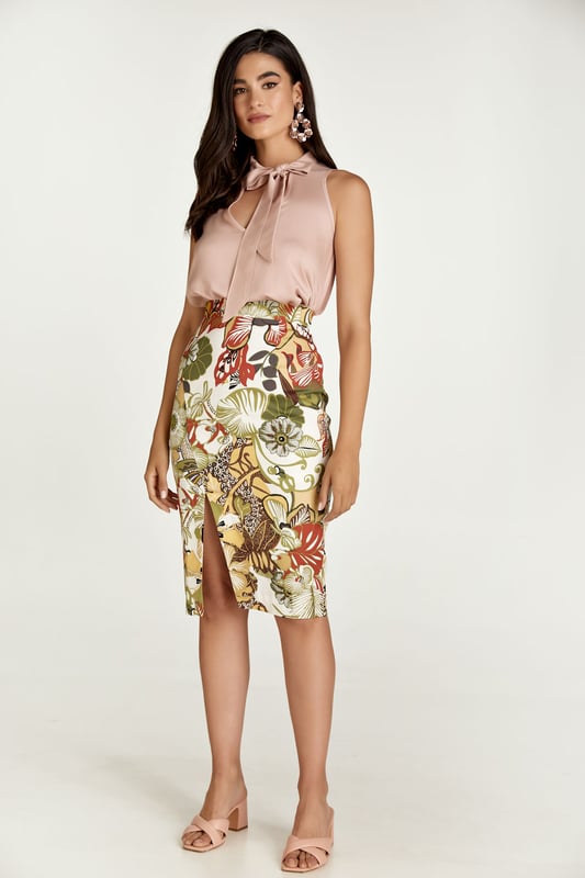 Floral pencil on sale skirt 7xl