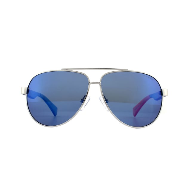 Polaroid Kids Sunglasses PLD 8034 S PJP 5X Silver Blue Blue