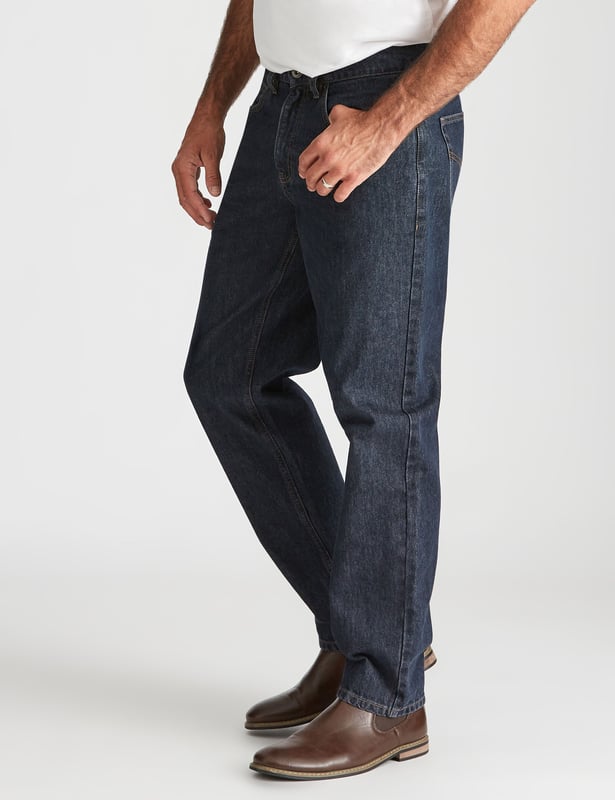 RIVERS Mens Jeans Blue Full Length Cotton Pants Denim Work