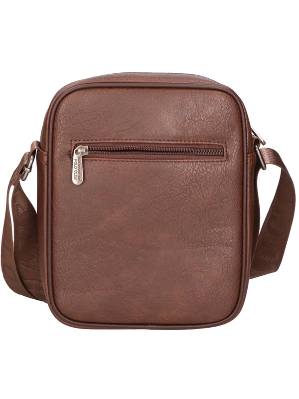 Northampton polo club Einzelfächer PU Leder -Messenger -Umhängetasche. Veganer Produkt.