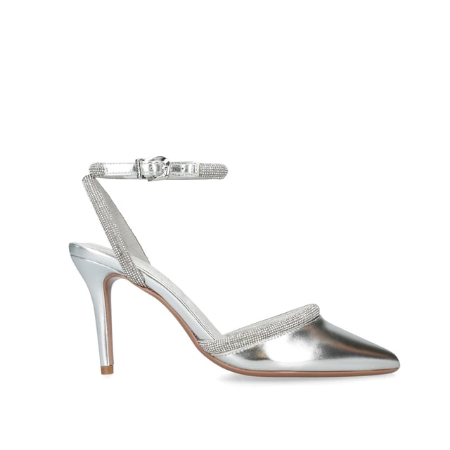 Carvela silver sales heels