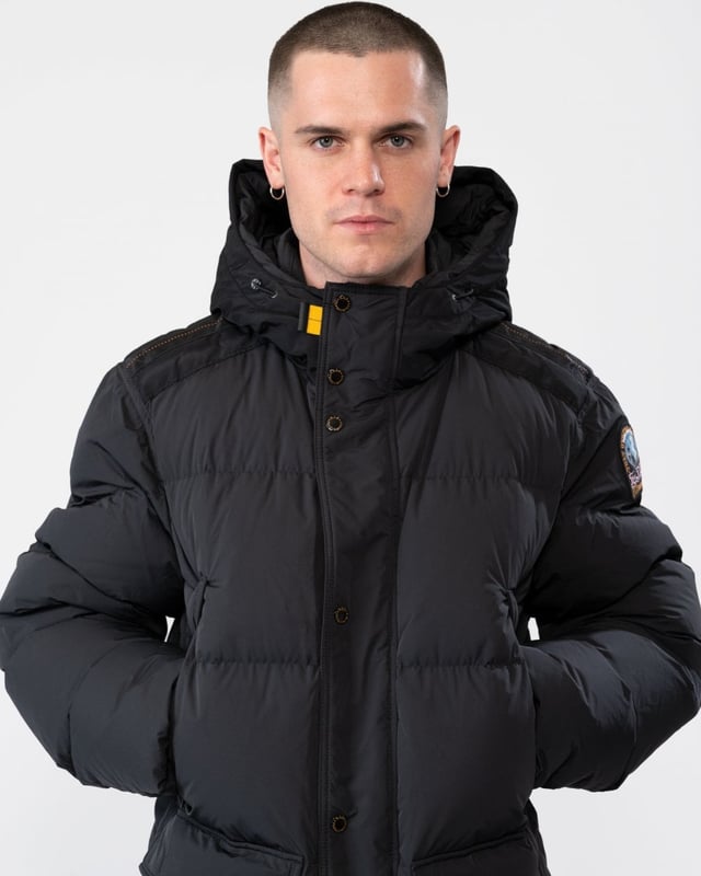 Parajumpers Long Bear Mens Hooded Long Puffer Jacket