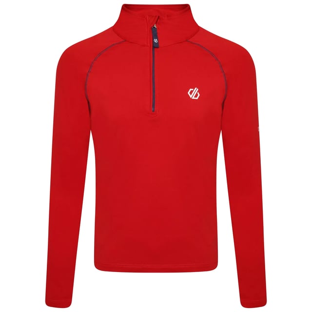 97% Polyester, 3% Elastane. Fabric: Brushed. Design: Logo. Sleeve-Type: Raglan. Neckline: Zip. Fabric Technology: Four Way Stretch, Lightweight, Quick Dry.