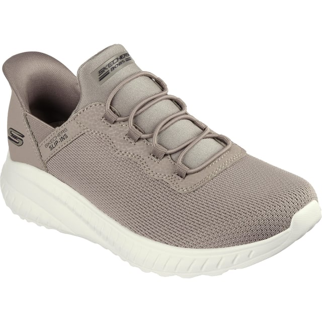Step into athletic style and comfort wearing Skechers Hands Free Slip-ins: Skechers Bobs Sport Squad Chaos - Daily Inspiration. Designed with our Exclusive Heel Pillow, this fashion style features a cushioned Skechers Memory Foam insole.