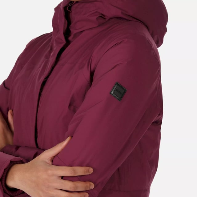 Material: 100% Polyester. Filling: Feather-Free. Lining: Polyamide, Quilted. Fabric: Stretch. Design: Logo, Plain. Fabric Technology: Breathable, DWR Finish, Heavyweight, High Warmth, Isotex 8000, Waterproof, Windproof. Insulated, Taped Seams. Neckline: Hooded, Zip Neck. Cuff: Inner Ribbed. Sleeve-Type: Long-Sleeved. Hood Features: Concealed Toggle Adjuster, Grown On Hood. Length: Hip Length. Pockets: 2 Patch Pockets. Fastening: Full Zip, Stud. 8000g/m¬≤/24hrs. Sustainability: 0% Animal Ingredients, Cruelty Free, Made from Recycled Materials. Waistline: Adjustable, Drawcord.