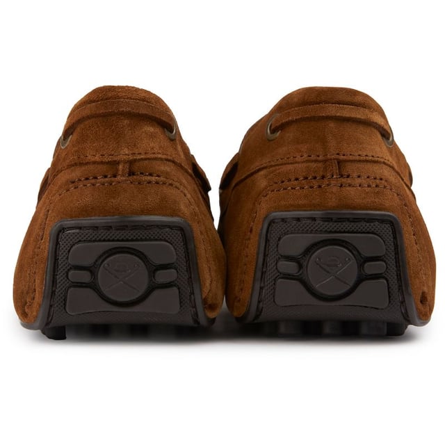 Crafted In Silky Premium Suede, These Driver Loafers By Hackett Are A Must-have For Your Wardrobe This Spring And Summer Season. The Slip-on Features A Stylish Kiowa Construction, Decorative Lacing And Contrast Stitching For A Dapper, Casual Look.