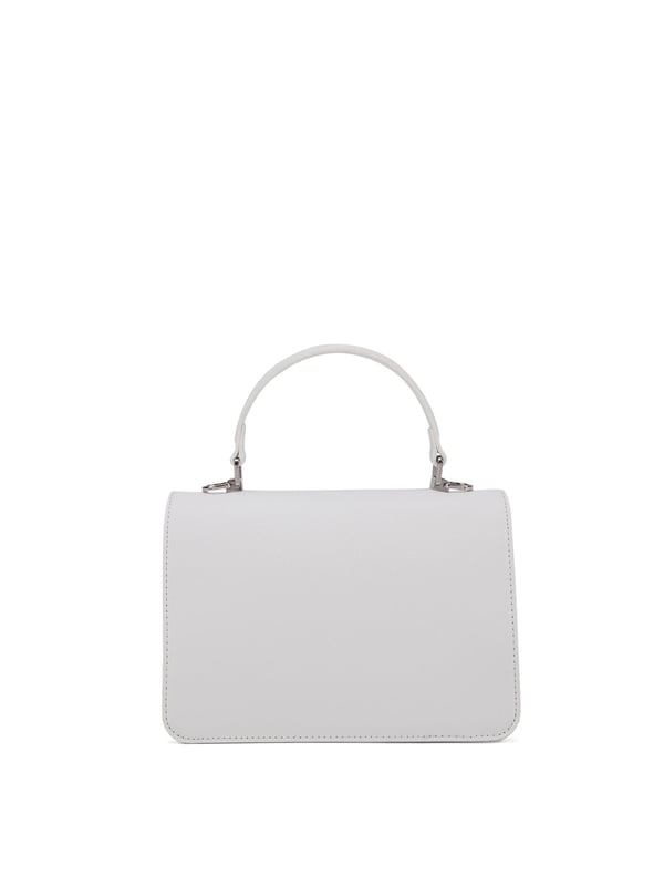 Damenhandtasche mit Magnetknopfverschluss. eine mit Reißverschluss-Innentaschen. fehlende Außentaschen. verstellbarer und abnehmbarer Schultergurt. Im PU-Griff. Drei Innenfächer.  Außenmaterial. Innen ungefüttert. Maße: 21x14x5,5 cm. Modeprodukt