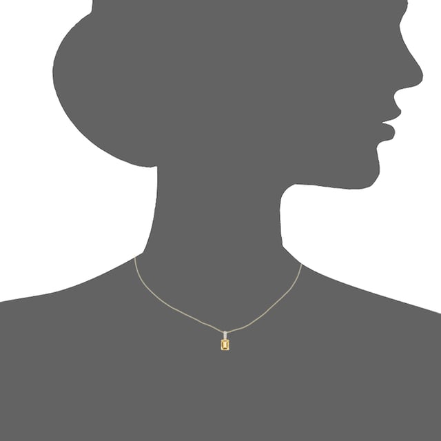 9K (375) Yellow Gold: 1.13gr; # Diamond: 0.02ct; # Citrine: 1.5ct; # Dimension: 40cm x 1.58cm x 0.7cm