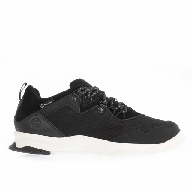 Womens Timberland Lincoln Peak Low Waterproof Hiking Shoes in black.- Leather upper.- Lace-up style.- Fully gusseted tongue.- Padded collar and tongue.- Gore-Tex waterproof technology.- ReBOTL Fabric lining.- Rubber lug outsole.- Ref: CA29A9