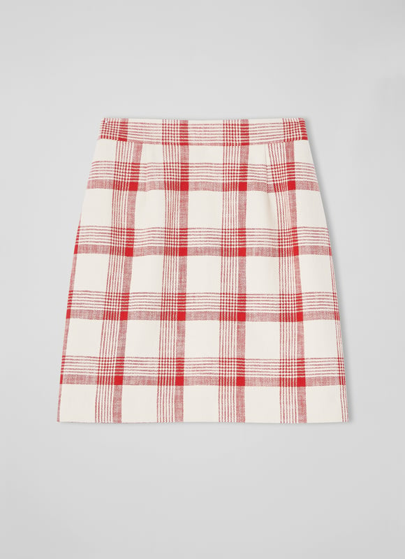 LK Bennett Lotta Skirts, Red Check