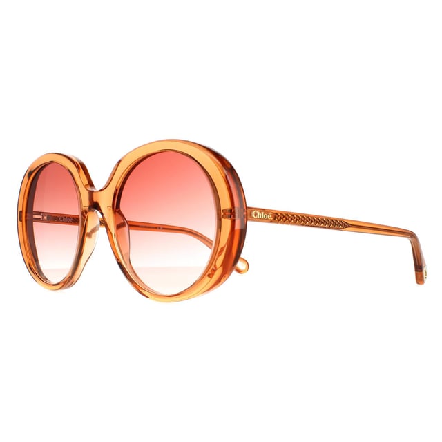 Las gafas de sol Chloe Oval gradiente naranja oscuro transparentes Ch0007S para mujer son un glamuroso modelo ovalado elaborado en acetato ligero. El logotipo de Chloe está grabado en las patillas para mayor autenticidad.
