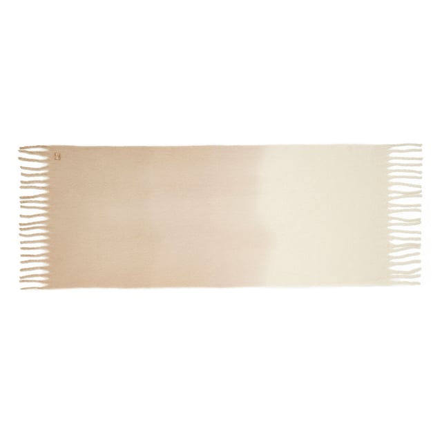 100% Polyester. Fabric: Boucle, Yarn. Design: Ombre, Tassel.
