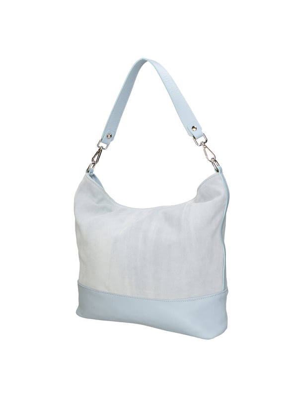 Mini bolso de mano para mujer, con compartimento único en piel de vacuno dólar con bandolera de cadena. Producto artesanal italiano en piel genuina dólar. Hecho en Italia.