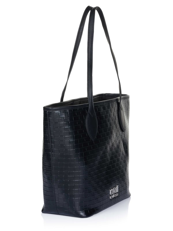 100% Polyurethan; Breite: 46cm, Höhe: 30cmCavalli Class Tasche;  Modell: CCHB00092 100;  Hochwertig verarbeitet;  Verschluss: Druckknopf;  Zwei Henkel;  Ein Hauptfach innen;  Ein kleines Fach an der Innenseite;  Eine kleine Tache mit Reißverschluss, mit einem Haken und Band in der Innentasche befestigt ;  Maße (cm): 46 x 30 x 14,5;  Cavalli Class Logodetails