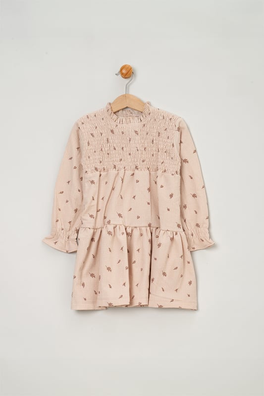 Elevate her party season wardrobe with this 3-Piece Set from Miss. This trendy set includes a faux fur jacket with collar, printed tiered dress, and matching tights. This fashionable outfit set will make dressing easy all season long!