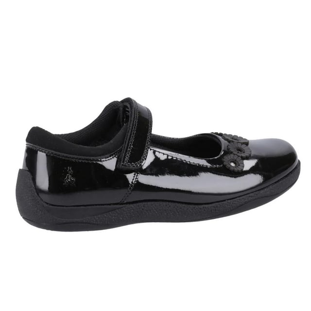 Upper: Leather. Lining: Breathable, Micro Fresh, Sock Lining, Textile. Outsole: Durable, Hardwearing. Heel Guard. Flat. Heel Height: 1.8cm. Cut: Low. Design: Flower. Toe Style: Round. Fastening: Touch Fastening Strap.