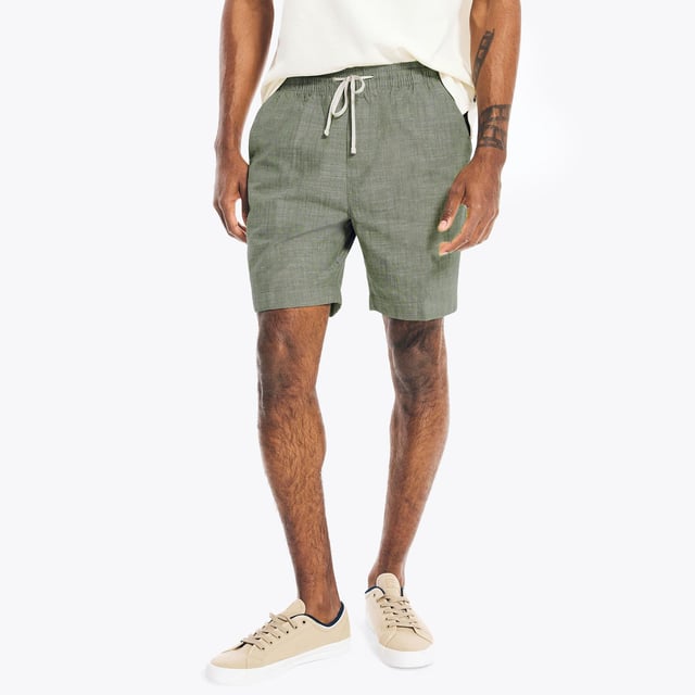 Your 'go to' summer shorts featuring a comfortable elastic-drawstring waist Multiple pockets to keep your necessities close and secure. Nautica logo embroidered above back welt pocket Fit: Relaxed, Sizing: As expected