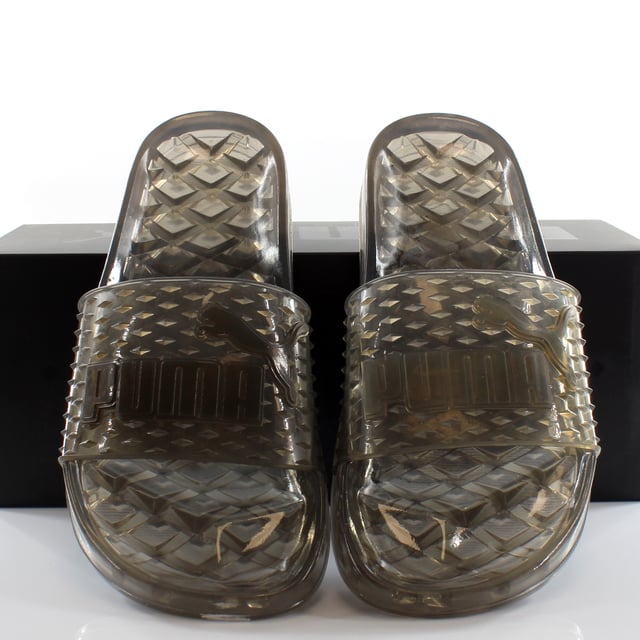Puma x Rihanna Fenty Jelly Womens Black Sliders