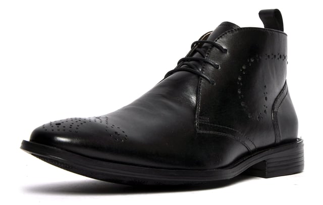 Combining brogue styling and a chukka boot silhouette with premium craftmanship, these Catesby England Belfry mens boots are a true must have, designed for a contemporary on-trend package. These Belfry mens brogue inspired chukka boots are the perfect match for your formal and casual wear. Crafted using a high-end leather upper, durable rubber outsole, and intricate stitch and hole-punch detailing, these boots are designed to impress.
 - Premium leather upper
 - Heel tab for easy on / off
 - 3 eyelet lace up fastening
 - Chukka boot silhouette
 - Soft textile lining
 - Brogue detailing
 - Durable rubber outsole 
 - Catesby England branding