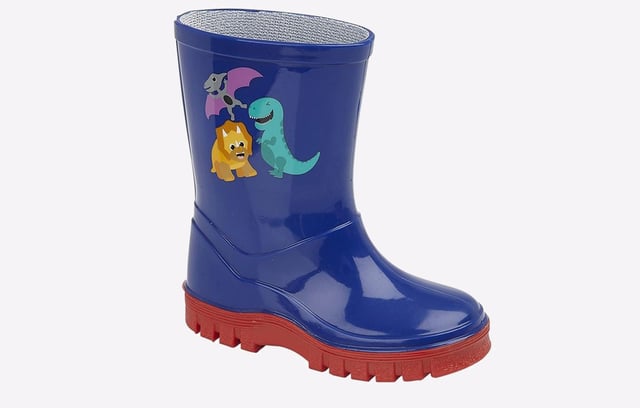 Perfect for any weather conditions, these dino wellington boots from Stormwells ensure your little ones feet stay protected in the elements whilst the explore! 
 - Synthetic upper 
 - Slip on fit 
 - PVC sole