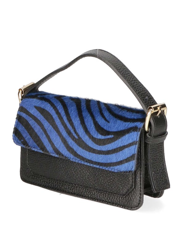 Bolso de mano de mujer de un compartimento, bandolera extraíble. Asa regulable y extraíble. Producto italiano elaborado artesanalmente en genuina piel Dollaro + Cavallino. Hecho en Italia