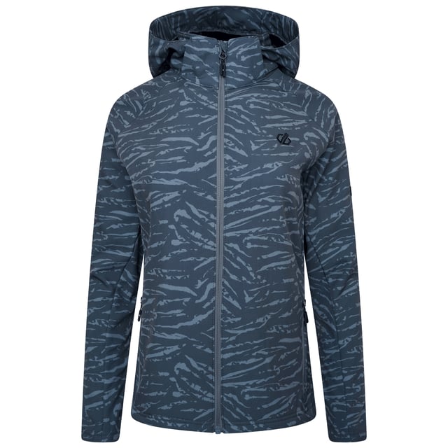 Material: 97% Polyester, 3% Elastane. Fabric: Fleece Backed, Knitted, Stretch. Design: Logo, Tiger Print. Badge, Fabric Zip Pull. Fabric Technology: Water Repellent. Cuff: Adjustable. Neckline: Hooded. Sleeve-Type: Long-Sleeved. Hood Features: Detachable Hood. Pockets: 2 Side Pockets, Zip. Fastening: Front Zip. Hem: Adjustable.