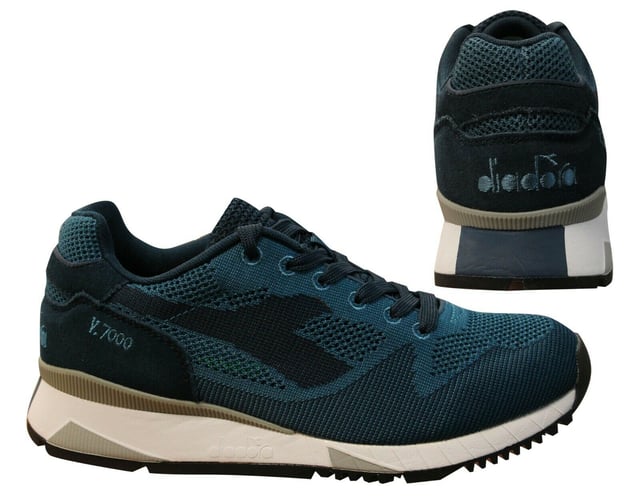 Diadora V7000 Weave Mens Blue Trainers