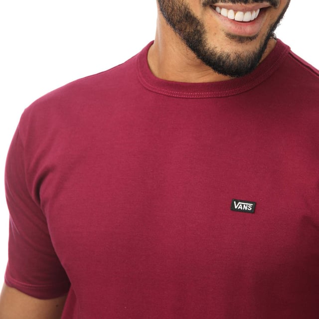 T-Shirt Vans Pour Homme en Bordeaux