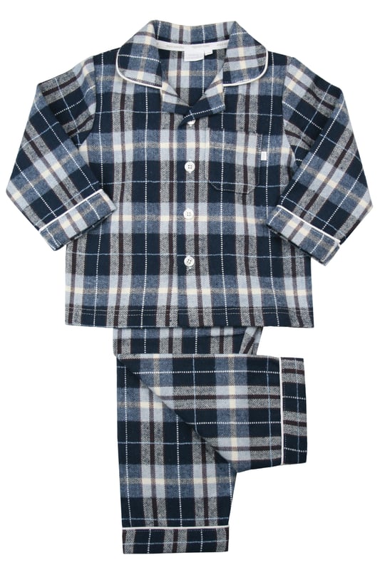 Wrap your little one in timeless comfort with our Boys' Traditional Check PJ Set, perfect for cosy nights and laid-back mornings. Made from soft, breathable cotton fabric, this classic check pyjama set features a stylish button-up top with a relaxed fit, paired with matching elastic-waist trousers for easy wear. Designed for durability and ultimate comfort, these boys' check pyjamas are ideal for lounging or bedtime.
Whether you're looking for traditional boys' sleepwear, a classic check pattern PJ set, or the perfect gift for boys, this set offers both style and cosiness. Suitable for the autumn / winter season, these boys' PJs combine heritage style with modern comfort, ensuring your child sleeps soundly and looks great.