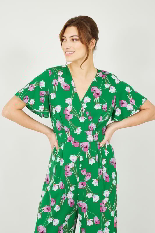 Yumi outlet floral jumpsuit